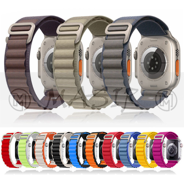 بند مسیر مدل Alpine Loop Dual Colors مناسب برای اپل واچ سری 9 سایز 41 میلی متری