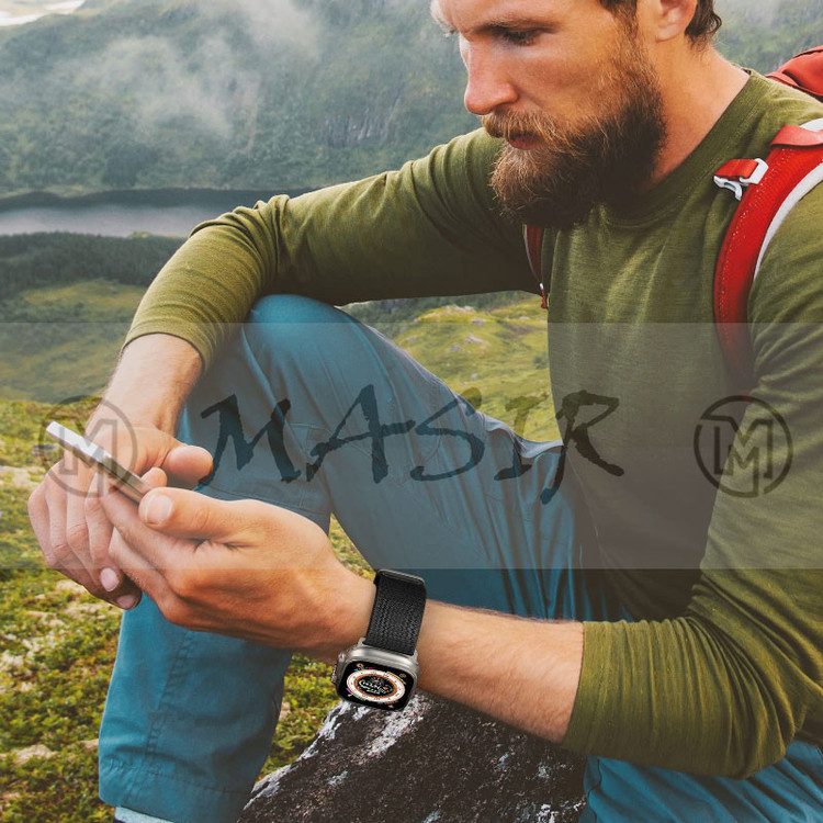 بند مسیر مدل Alpine Loop Dual Colors مناسب برای اپل واچ سری 9 سایز 41 میلی متری