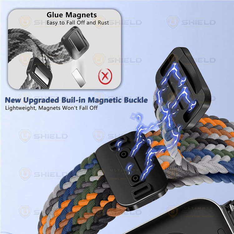 بند آلتیمیت شیلد مدل Braided Magsolo مناسب برای اپل واچ 44 میلی متری سری SE 3