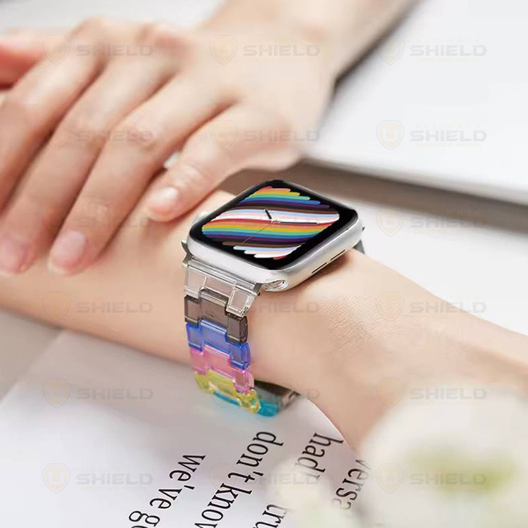 بند آلتیمیت شیلد مدل Crystal Hue مناسب برای اپل واچ 44 میلی متری سری 4/5/6/SE/SE2/SE3