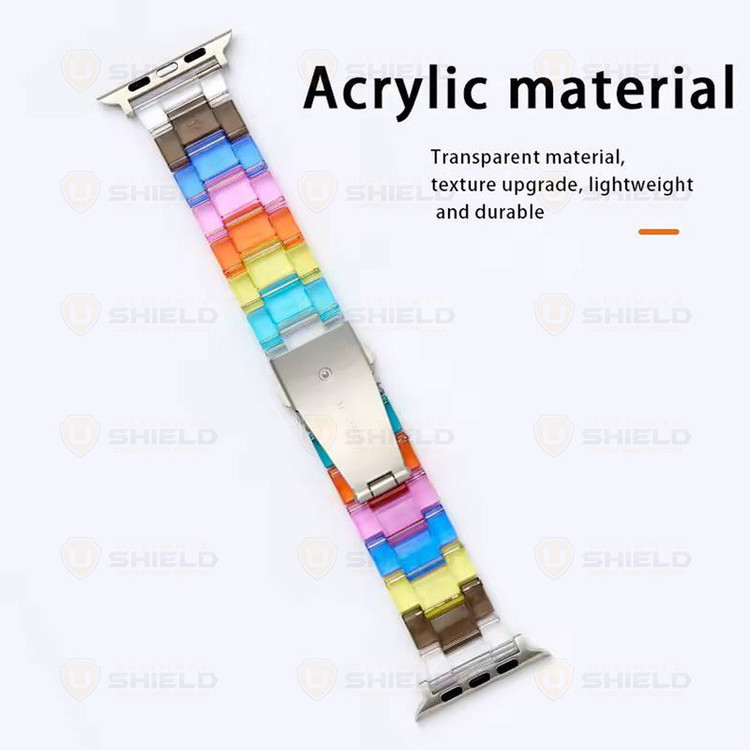 بند آلتیمیت شیلد مدل Crystal Hue مناسب برای اپل واچ 44 میلی متری سری 4/5/6/SE/SE2/SE3