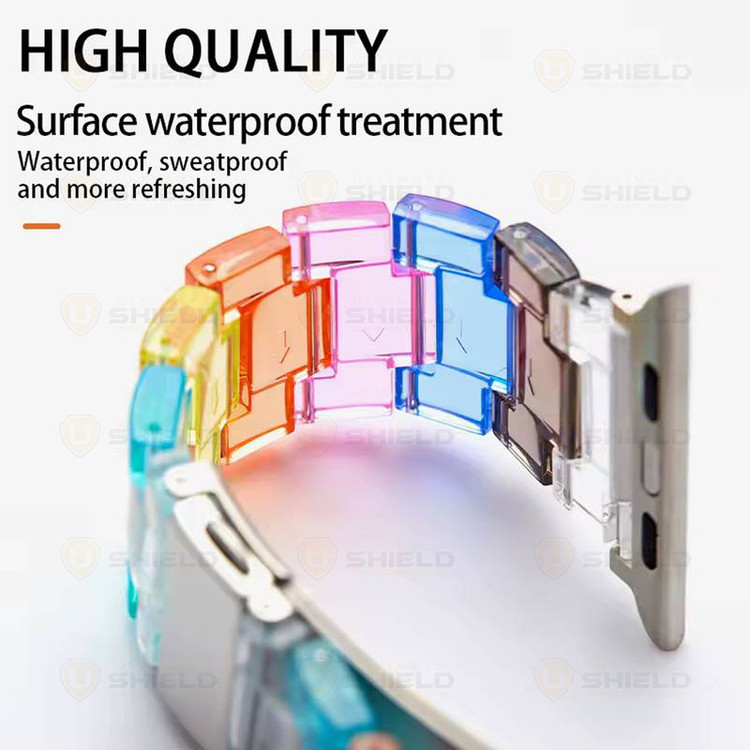 بند آلتیمیت شیلد مدل Crystal Hue مناسب برای اپل واچ 44 میلی متری سری 4/5/6/SE/SE2/SE3