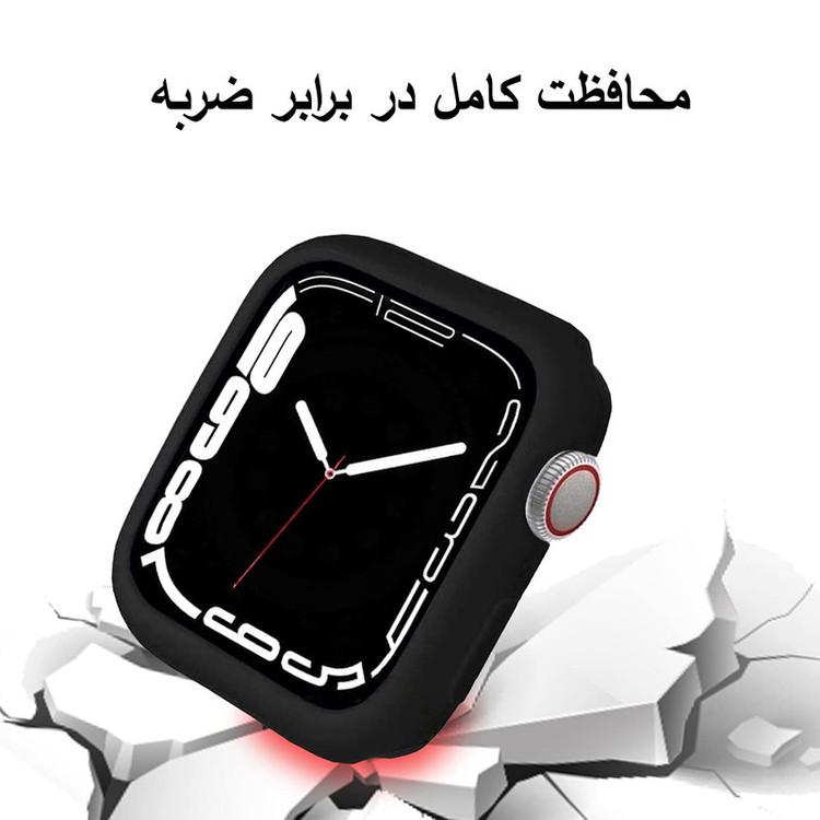 کاور هاپلایت مدل Jelly Shield HL مناسب برای اپل واچ سری 7/8/9 سایز 41 میلی متری به همراه محافظ صفحه نمایش