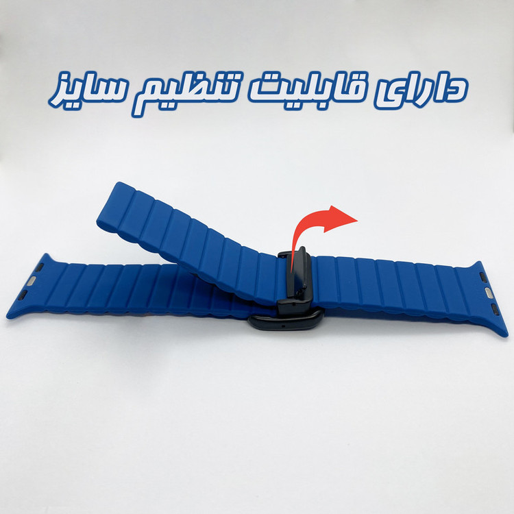 بند گوف مدل Squar-P مناسب برای اپل واچ سری 1/2/3/4/5/6/7/8/9سایز 38/40/41 میلی متری