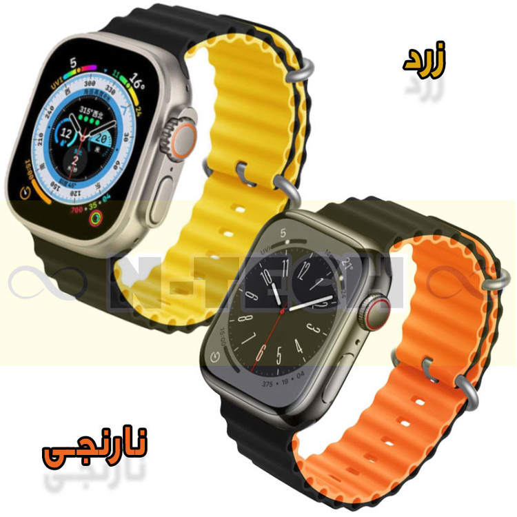 بند انتک مدل Ocean Loop مناسب برای اپل واچ Ultra 49mm / Ultra 2 49mm