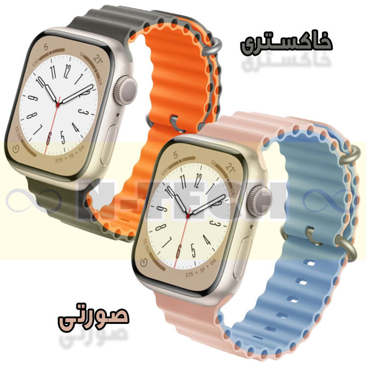 بند انتک مدل Ocean Loop مناسب برای اپل واچ Ultra 49mm / Ultra 2 49mm