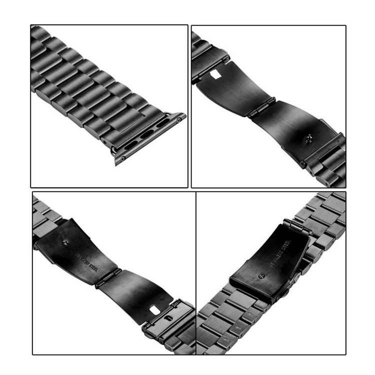 بند مسیر مدل 3bead Dual Color Stainless مناسب برای اپل واچ سری 1/2/3/4/5/6/7/8/9/SE/ULTRA/ULTRA 2 سایز 42/44/45/49 میلی متری