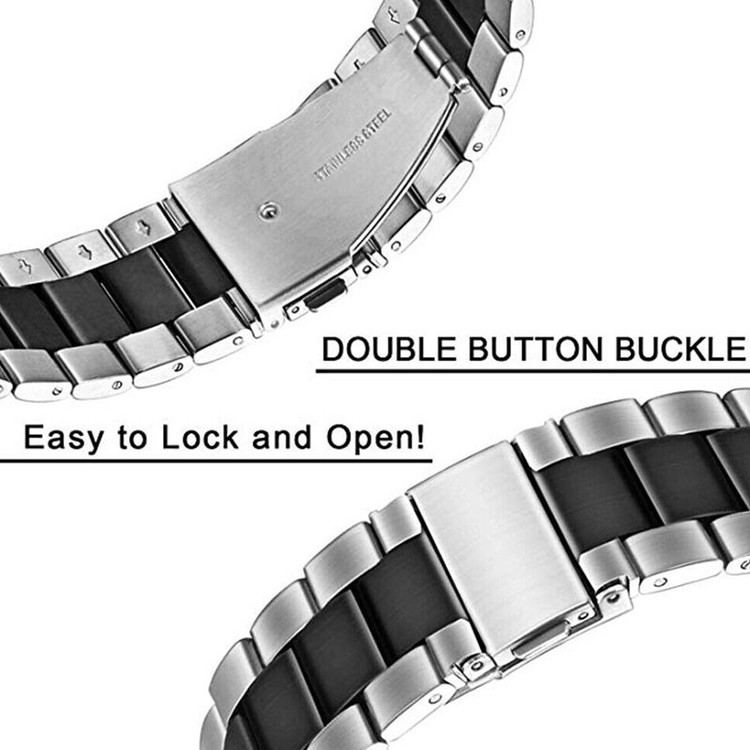 بند مسیر مدل 3bead Dual Color Stainless مناسب برای اپل واچ سری 1/2/3/4/5/6/7/8/9/SE/ULTRA/ULTRA 2 سایز 42/44/45/49 میلی متری
