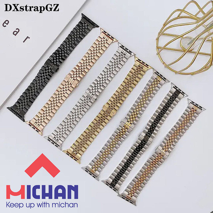 بند میچان مدل Stell Rolex مناسب برای اپل واچ 41/40/38 میلیمتر