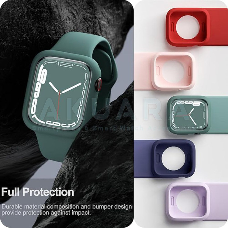 کاور آکوآرا مدل Jelly Protect مناسب برای اپل واچ Series 8 45mm / Series 7 45mm / Series 9 45mm به همراه محافظ صفحه نمایش