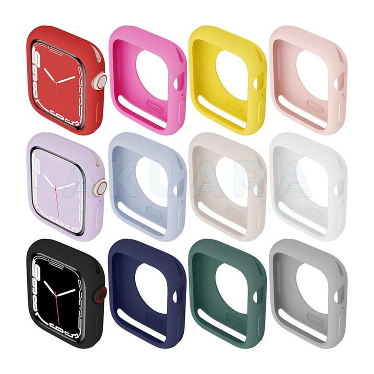 کاور آکوآرا مدل Jelly Protect مناسب برای اپل واچ Series 8 45mm / Series 7 45mm / Series 9 45mm به همراه محافظ صفحه نمایش