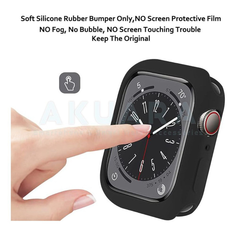 کاور آکوآرا مدل Jelly Protect مناسب برای اپل واچ Series 8 45mm / Series 7 45mm / Series 9 45mm به همراه محافظ صفحه نمایش