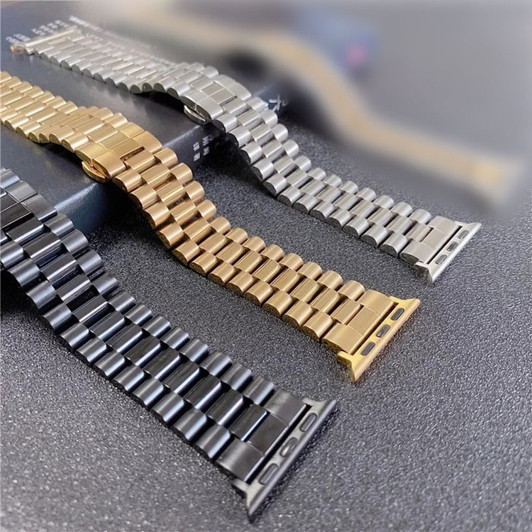 بند گوف مدل Stainless 3Bead مناسب برای اپل واچ سری 3 سایز 38 میلی متری