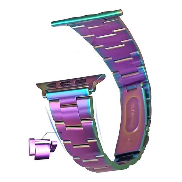 بند گوف مدل Stainless 3Bead colorful مناسب برای اپل واچ Ultra 2 49mm