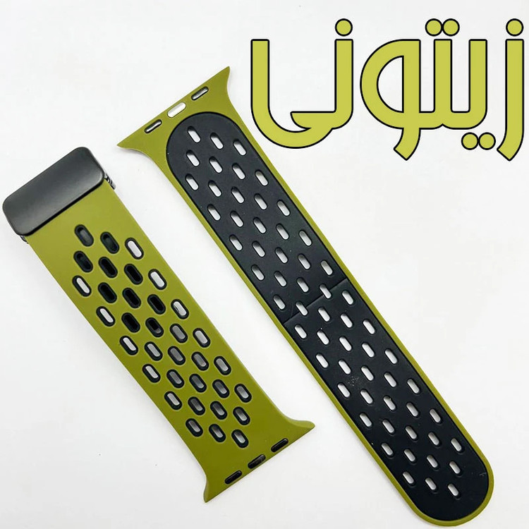 بند مسیر مدل Breathable مناسب برای اپل واچ سایز 44 میلی متری سری 5