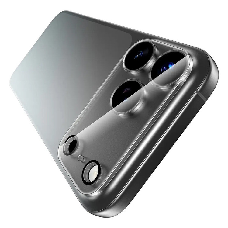 محافظ لنز دوربین شیشهای گرین لاین مدل Transparent Camera Lens مناسب برای گوشی موبایل iPhone 17 Pro Max