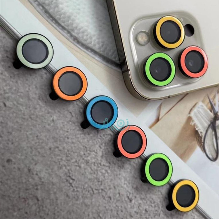 محافظ لنز دوربین شهر گلس مدل RING-LIGHT مناسب برای گوشی موبایل اپل iPhone 13