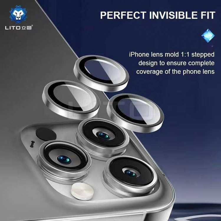 محافظ لنز دوربین لیتوو مدل Protector مناسب برای گوشی موبایل اپل Iphone 16 Pro / 16 Pro Max
