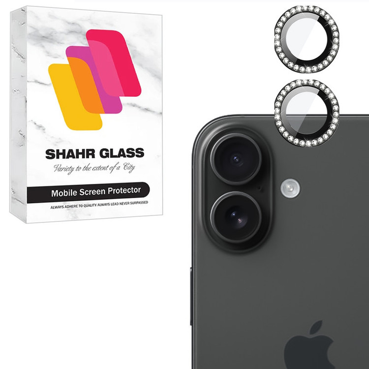 محافظ لنز دوربین شیشهای شهر گلس مدل NRIS20 مناسب برای گوشی موبایل اپل iPhone 16