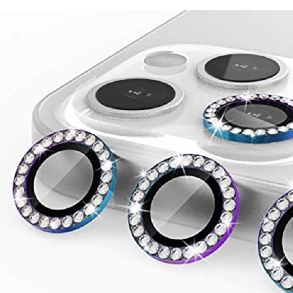 محافظ لنز دوربین مدل نگین دار 11p مناسب برای گوشی موبایل اپل IPhone 11 pro/11 Pro max