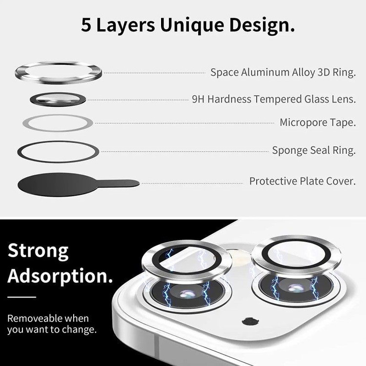 محافظ لنز دوربین اپیکوی مدل S Plus Lens مناسب برای گوشی موبایل اپل iPhone 14 Pro/14 Pro Max