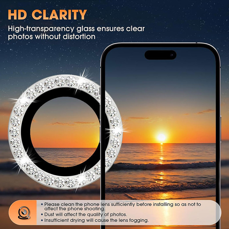 محافظ لنز دوربین مسیر مدل Diamond Lens protector مناسب برای گوشی موبایل اپل iPhone 16 Pro / 16 Pro Max