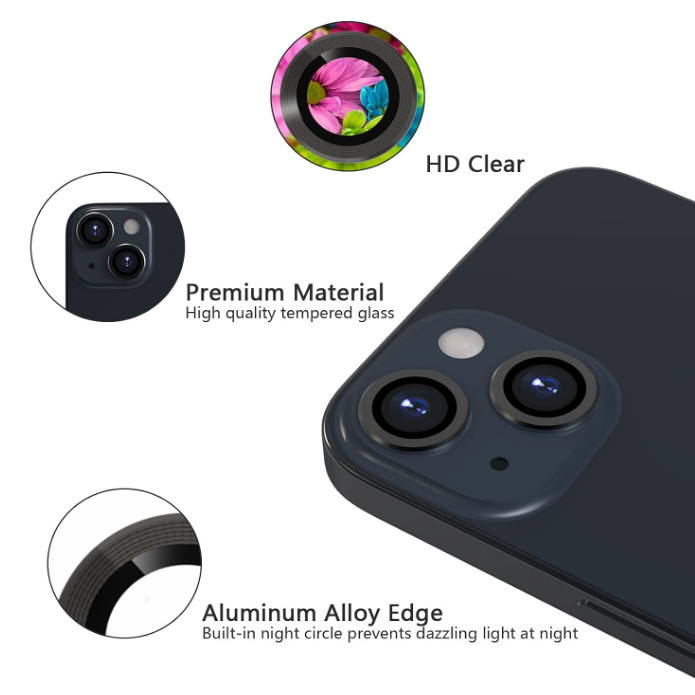 محافظ لنز دوربین گوف مدل رینگی مناسب برای گوشی موبایل اپل iPhone 13 / 13 Mini