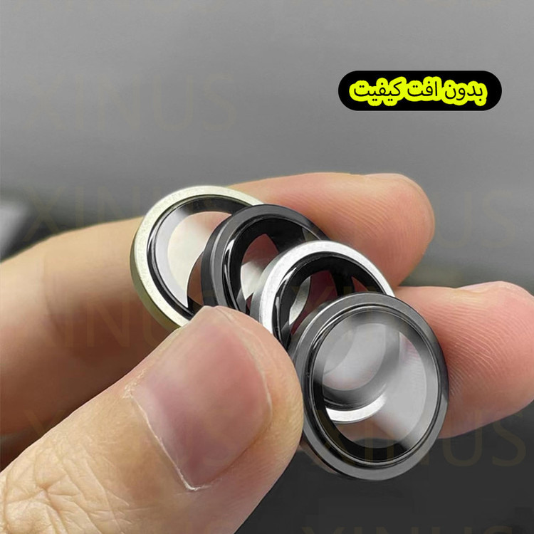 محافظ لنز دوربین ژینوس مدل XRING مناسب برای گوشی موبایل اپل iPhone 17 Pro Max