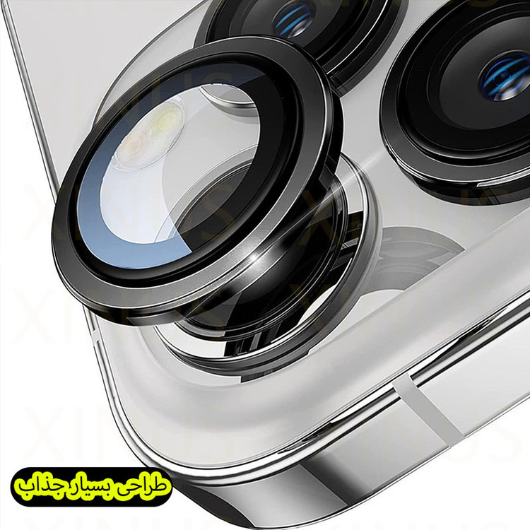 محافظ لنز دوربین ژینوس مدل XRING مناسب برای گوشی موبایل اپل iPhone 17 Pro Max