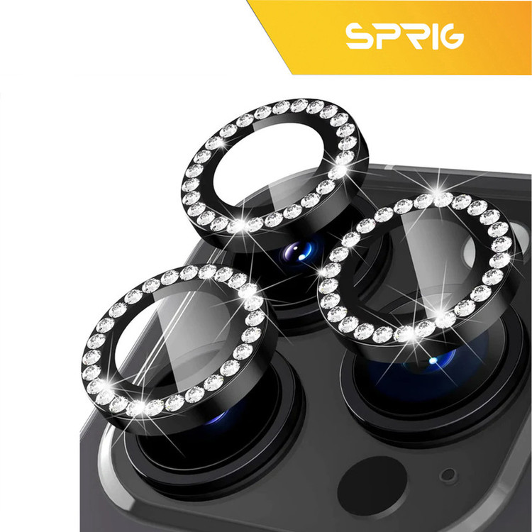 محافظ لنز دوربین اسپریگ مدل Ring metal Diamond مناسب برای گوشی موبایل اپل Iphone 11 Pro / 11 Pro Max