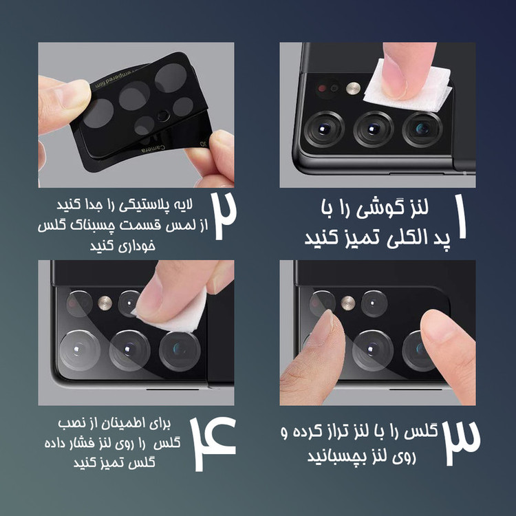 محافظ لنز دوربین لایونکس مدل LFUL مناسب برای گوشی موبایل سامسونگ Galaxy A53 5G