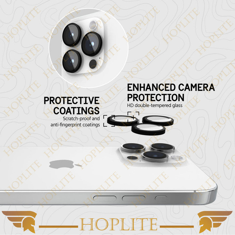 محافظ لنز دوربین هاپلایت مدل Ring-Metal-HL مناسب برای گوشی موبایل اپل Iphone 15 Pro Max