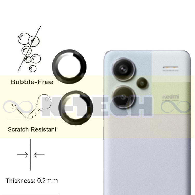 محافظ لنز دوربین انتک مدل Ring Metal Lens Protector مناسب برای گوشی موبایل شیائومی Redmi Note 13 Pro 5G