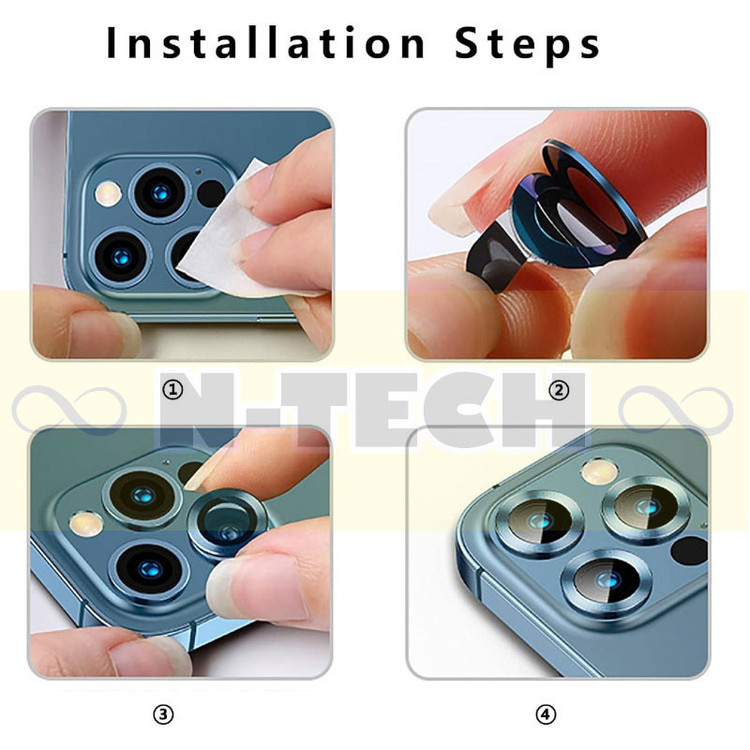 محافظ لنز دوربین انتک مدل Ring Metal Lens Protector مناسب برای گوشی موبایل شیائومی Redmi Note 13 Pro 5G