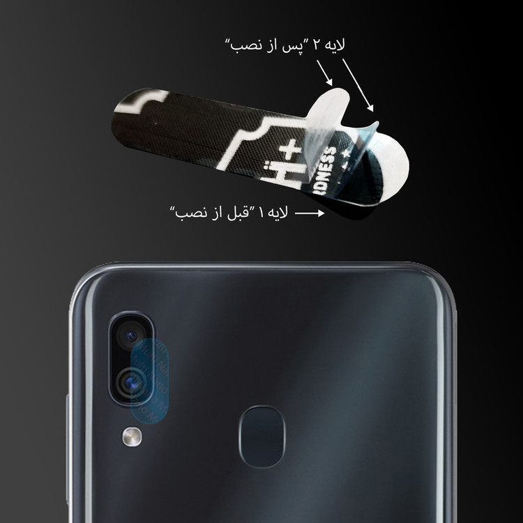 محافظ لنز دوربین مولتی نانو مدل Pro مناسب برای گوشی موبایل سامسونگ Galaxy A30