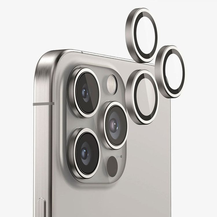 محافظ لنز دوربین انتک مدل Natural Titanium مناسب برای گوشی موبایل اپل iPhone 16 Pro / 16 Pro Max