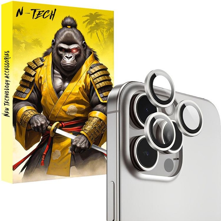 محافظ لنز دوربین انتک مدل Natural Titanium مناسب برای گوشی موبایل اپل iPhone 16 Pro / 16 Pro Max
