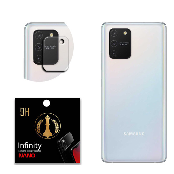 محافظ لنز دوربین نانو اینفینیتی مدل Pro Max مناسب برای گوشی موبایل سامسونگ Galaxy S10 Lite