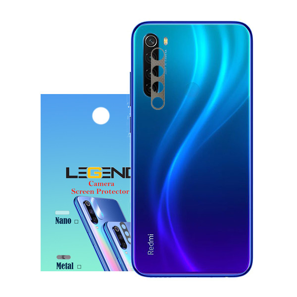 محافظ لنز دوربین مدل فلزی مناسب برای گوشی موبایل شیائومی Redmi note 8