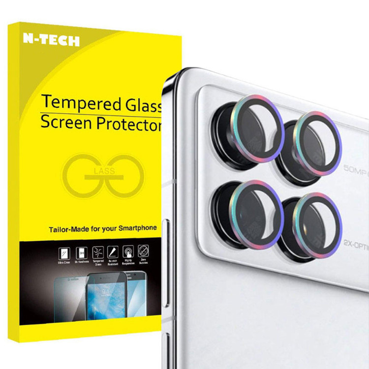 محافظ لنز دوربین انتک مدل Ring Metal Lens Protector مناسب برای گوشی موبایل شیائومی Poco X6 Pro 5G