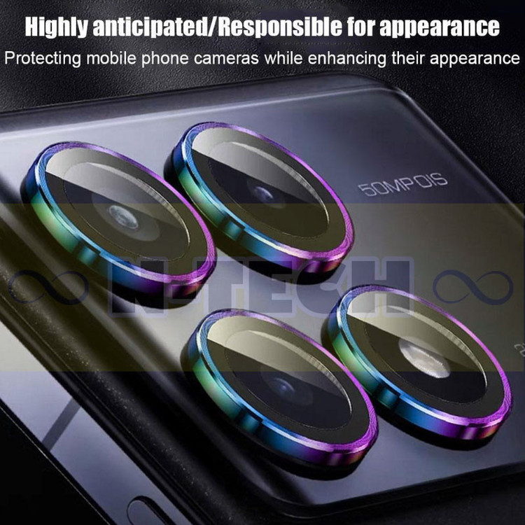 محافظ لنز دوربین انتک مدل Ring Metal Lens Protector مناسب برای گوشی موبایل شیائومی Poco X6 Pro 5G