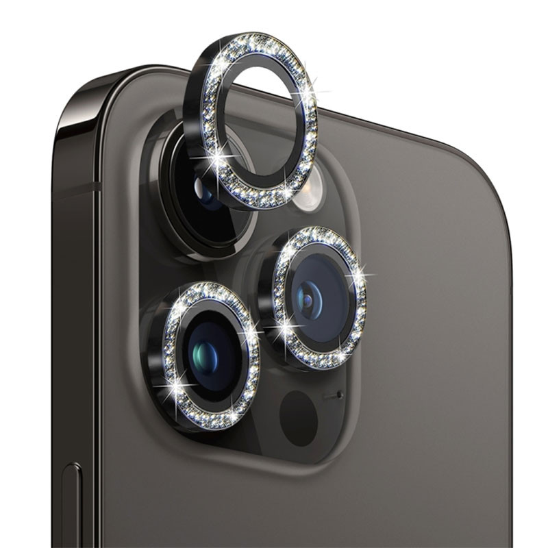 محافظ لنز دوربین فلزی مسیر مدل Glitter مناسب برای گوشی موبایل اپل iPhone 13 Pro / 13 Pro Max