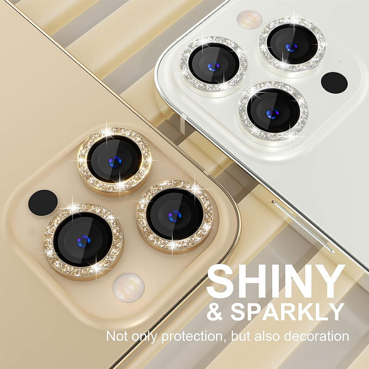 محافظ لنز دوربین فلزی مسیر مدل Glitter مناسب برای گوشی موبایل اپل iPhone 13 Pro / 13 Pro Max