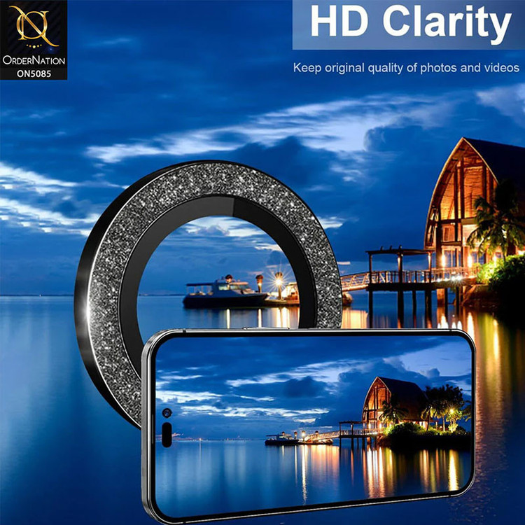 محافظ لنز دوربین فلزی مسیر مدل Glitter مناسب برای گوشی موبایل اپل iPhone 13 Pro / 13 Pro Max
