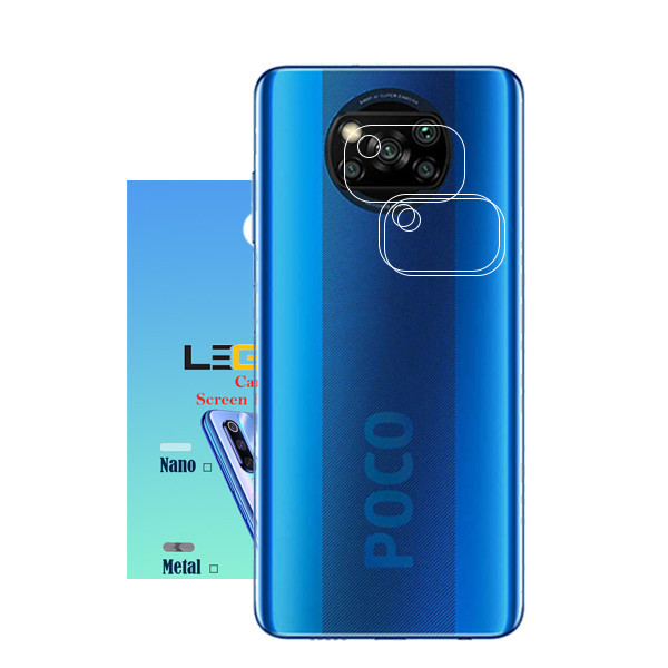 محافظ لنز دوربین نانو مدل nano-03 مناسب برای گوشی موبایل شیائومی poco x3 بسته 3 عددی