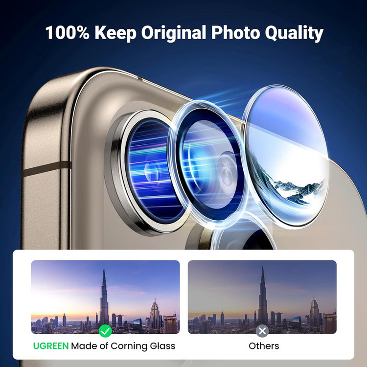 محافظ لنز دوربین گوف مدل Ring Metal مناسب برای گوشی موبایل اپل iPhone 16 Pro