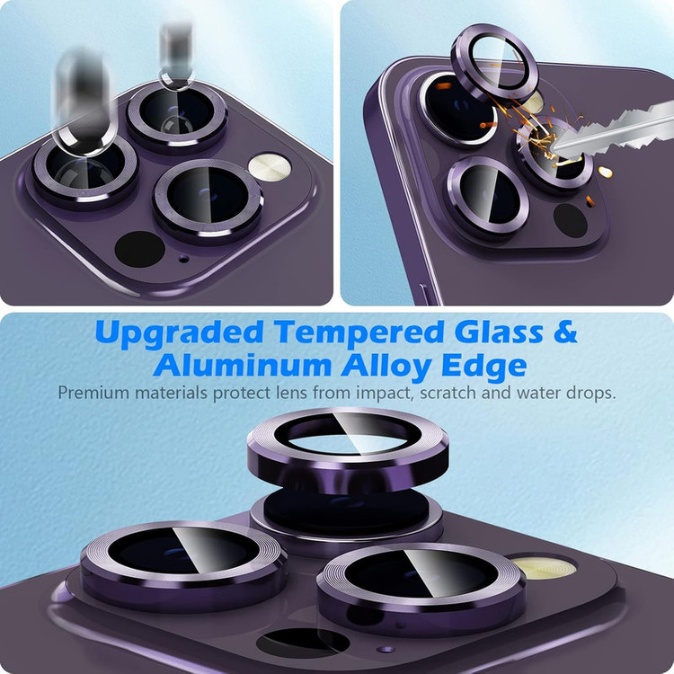 محافظ لنز دوربین گوف مدل Ring Metal مناسب برای گوشی موبایل اپل iPhone 16 Pro