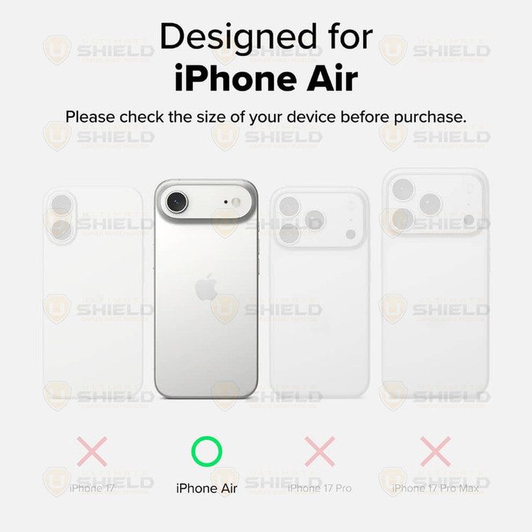 محافظ لنز دوربین آلتیمیت شیلد مدل Glass 3D UL مناسب برای گوشی موبایل اپل iPhone 17 Air