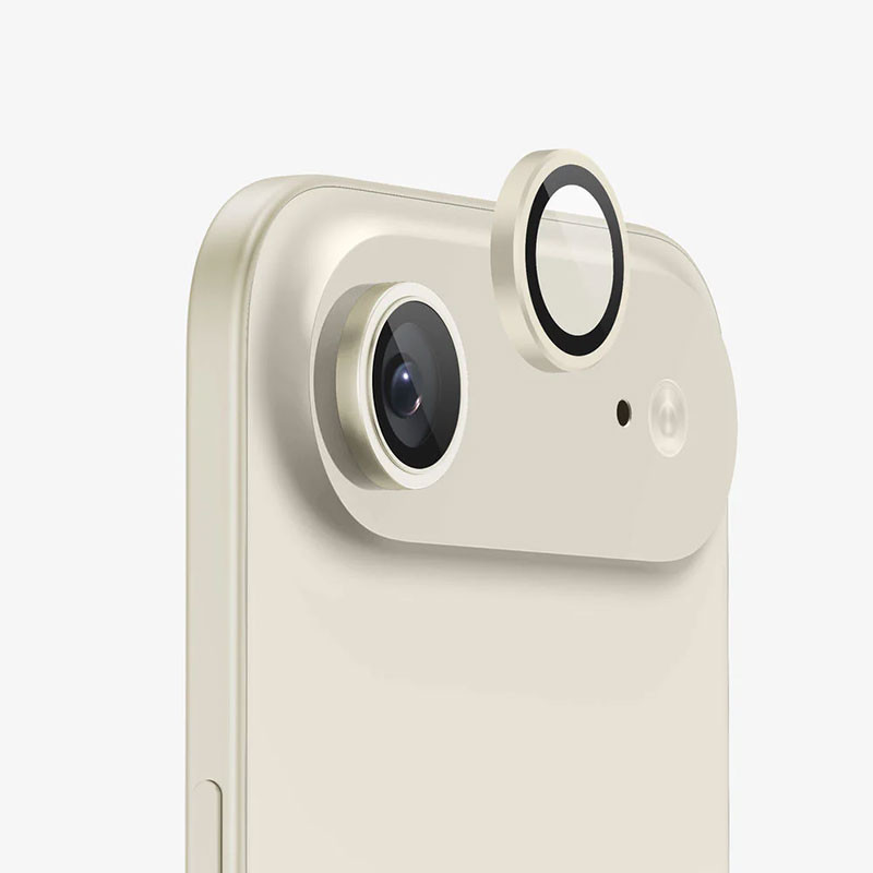 محافظ لنز دوربین فلزی مسیر مدل Light Gld مناسب برای گوشی موبایل اپل iPhone Air / 17 Air