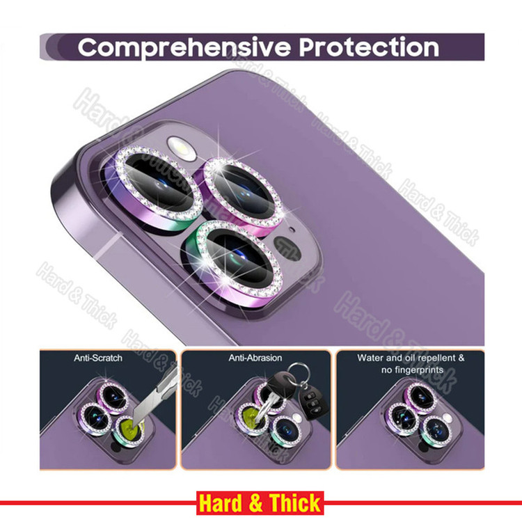 محافظ لنز دوربین هارد اند تیک مدل Ring Diamond مناسب برای گوشی موبایل اپل Iphone 13 Pro / 13 Pro max